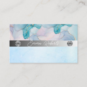 Tarjeta De Visita Diamantes Brillo Plateado Brillante Glitter Negoci