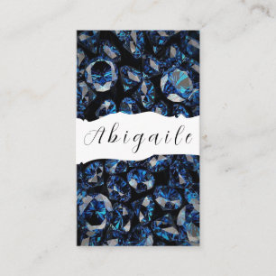 Tarjeta De Visita Diamantes de cosecha de vintage de pluma