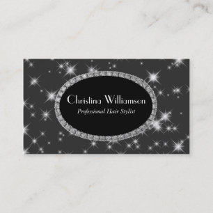 Tarjeta De Visita Diamantes de imitación elegantes de la chispa