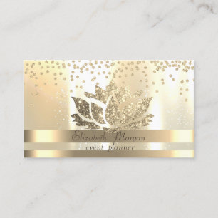 Tarjeta De Visita Diamantes de Loto de Oro