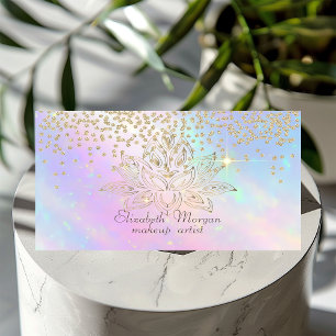 Tarjeta De Visita Diamantes de oro genial Loto holográfico colorido