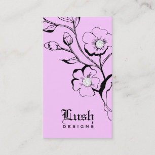 Tarjeta De Visita diamantes del negro el del caramelo 311-Lush