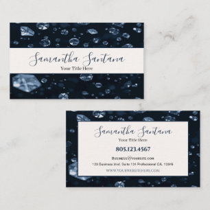Tarjeta De Visita Diamantes en caída