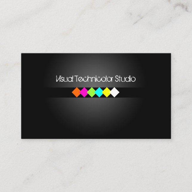 Tarjeta De Visita Diamantes fluorescentes de Guay/estilo (Anverso)