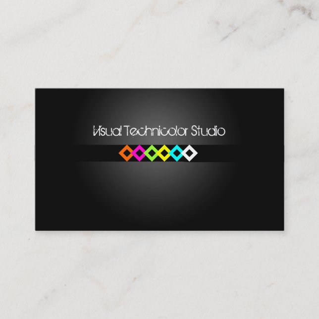 Tarjeta De Visita Diamantes fluorescentes de Guay/estilo (Anverso)