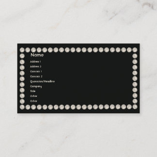 Tarjeta De Visita Diamantes negros - negocio