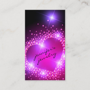 Tarjeta De Visita Diamantes Rosa