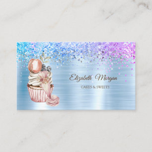 Tarjeta De Visita Diamantes, tarta, dulces, herramienta de panadería