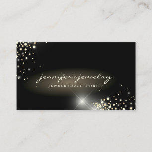 Tarjeta De Visita Diamonds Gold Luxes Brillante Joyería