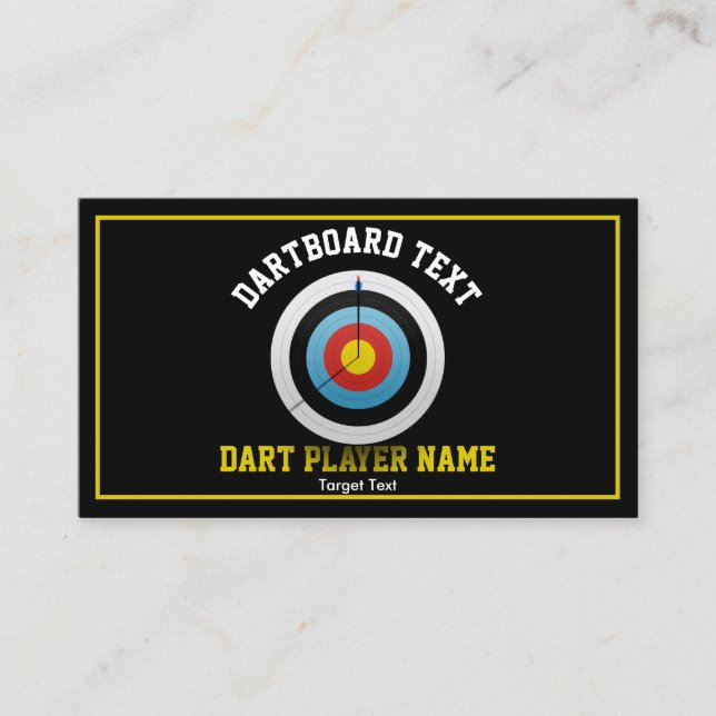 Tarjeta De Visita Diana de Tablero Negro (Anverso)