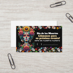 Tarjeta De Visita Dias de los muertos