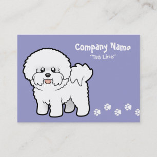 Tarjeta De Visita Dibujo animado Bichon Frise