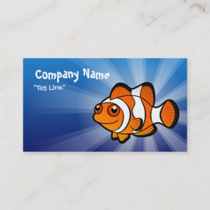 Tarjeta De Visita Dibujo animado Clownfish