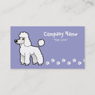 Tarjeta De Visita Dibujo animado estándar/caniche de la miniatura/d