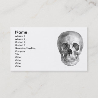 Tarjeta De Visita Dibujo de bosquejo humano de la anatomía del