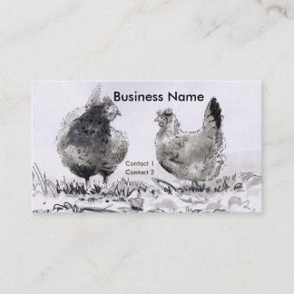 Tarjeta De Visita Dibujo de Hen