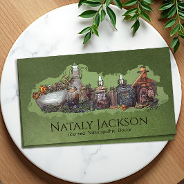 Tarjeta De Visita Dibujo de hierbas y cuentos