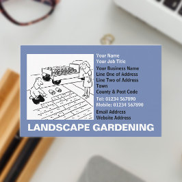 Tarjeta De Visita Dibujo de Jardinería del Paisaje