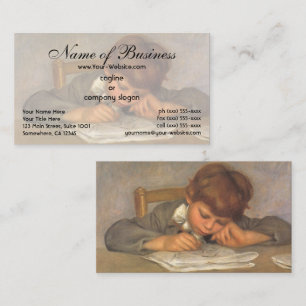 Tarjeta De Visita Dibujo de Jean por Pierre Auguste Renoir