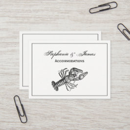 Tarjeta De Visita Dibujo de la langosta #1