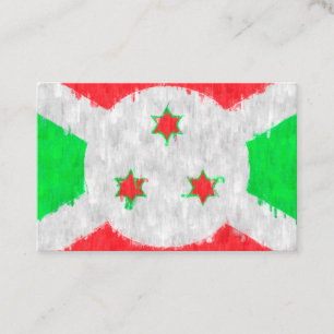 Tarjeta De Visita Dibujo de pintura al petróleo de Burundi