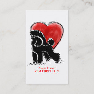 Tarjeta De Visita Dibujo del caniche