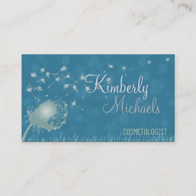 Tarjeta De Visita Diente de león en el viento (Anverso)