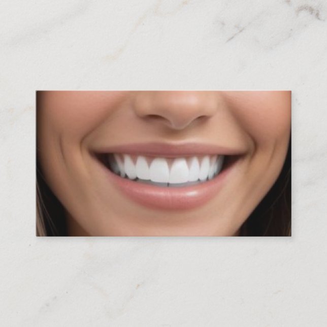 Tarjeta De Visita Dientes de sonrisa perfectos (Anverso)