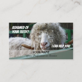 Tarjeta De Visita Dientes divertidos para los expertos dentales cont