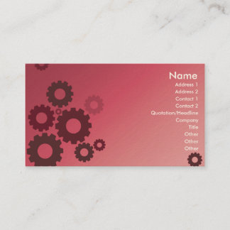 Tarjeta De Visita Dientes rosados - negocio