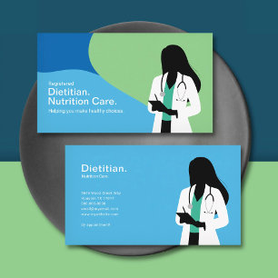 Tarjeta De Visita Dietista - Cuidado de la Nutrición