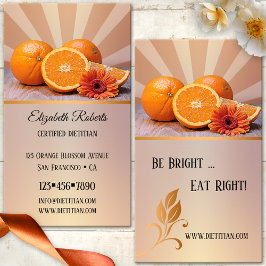 Tarjeta de visita dietista nutricionista para nara