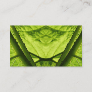 Tarjeta De Visita Digitaces frondosas verdes Art.