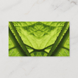 Tarjeta De Visita Digitaces frondosas verdes Art.