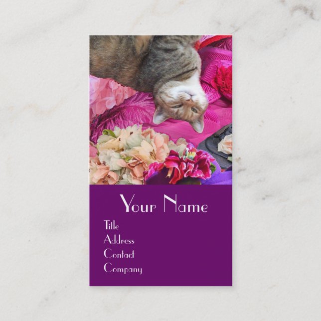 Tarjeta De Visita Dilema de la Princesa Tatus Cat / Salón de belleza (Anverso)