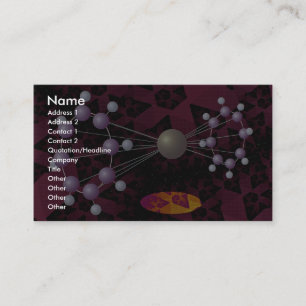Tarjeta De Visita Dimensión de la estructura molecular
