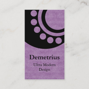 Tarjeta de visita Dimensiones futuristas, Lavanda