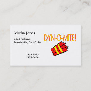 Tarjeta De Visita Dinamita de Dynomite