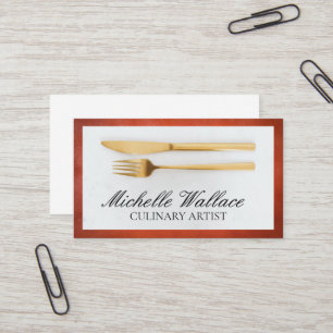 Tarjeta De Visita Dinnerware   Culinario