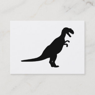 Tarjeta De Visita Dinosaur Black