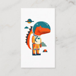 Tarjeta De Visita Dinosaure astronaute dans l'espace