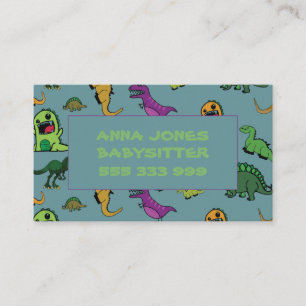 Tarjeta De Visita Dinosaurio