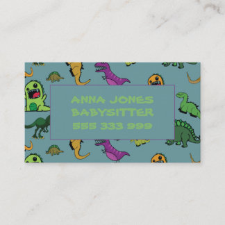 Tarjeta De Visita Dinosaurio