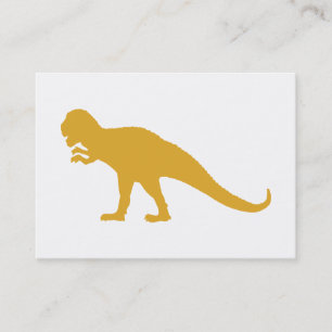 Tarjeta De Visita Dinosaurio amarillo
