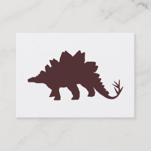 Tarjeta De Visita Dinosaurio marrón