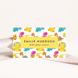 Tarjeta De Visita Dinosaurios, Centro de Juegos Infantiles, Centro d