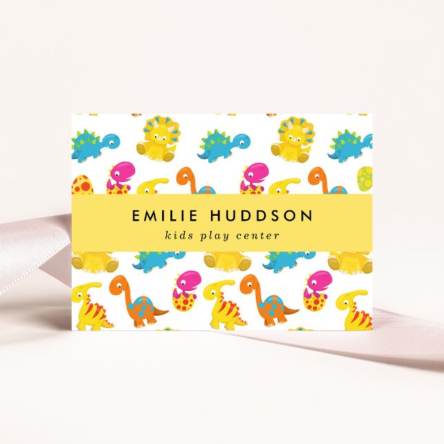 Tarjeta De Visita Dinosaurios, Centro de Juegos Infantiles, Centro d (Subido por el creador)