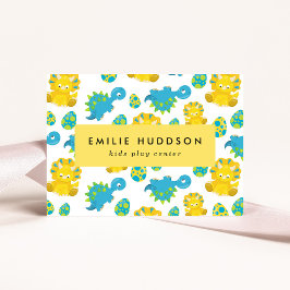Tarjeta De Visita Dinosaurios, Centro de Juegos Infantiles, Centro d