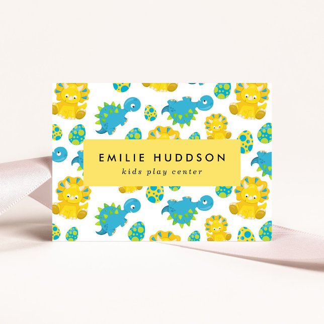 Tarjeta De Visita Dinosaurios, Centro de Juegos Infantiles, Centro d (Subido por el creador)