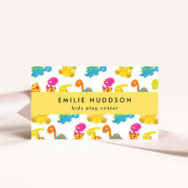 Tarjeta De Visita Dinosaurios, Centro de Juegos Infantiles, Centro d